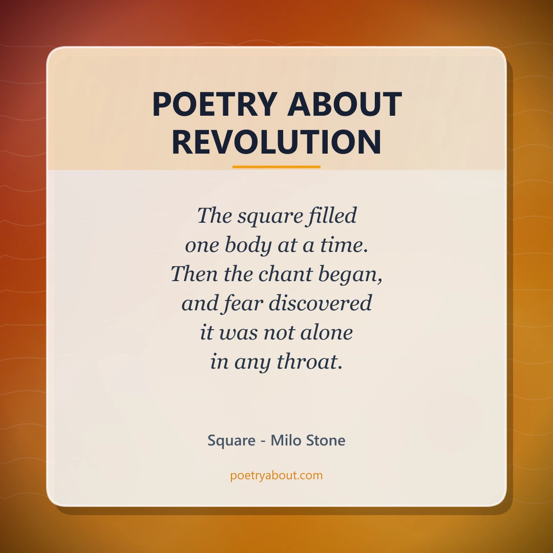 Poetry about Poetry About Revolution - Social Card