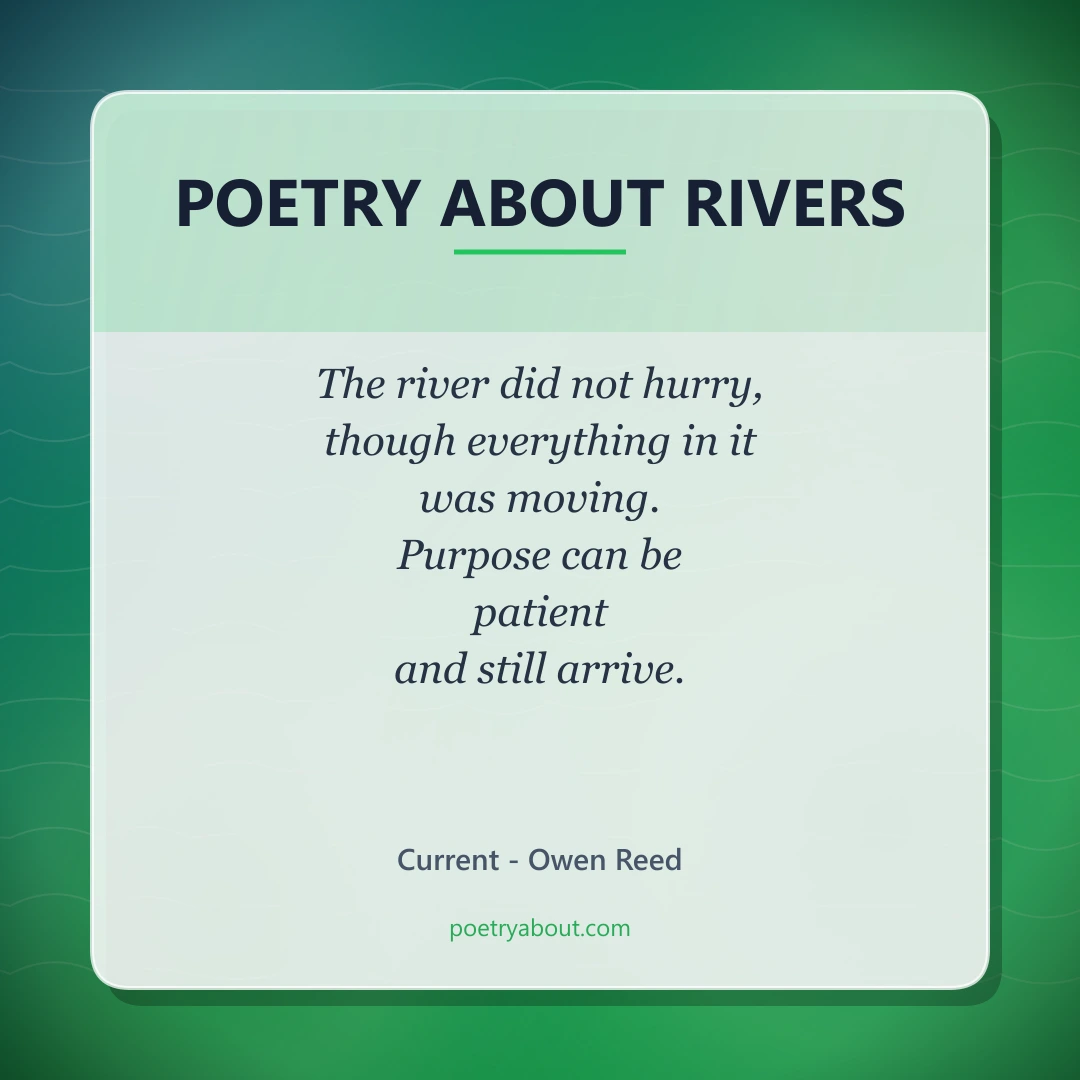Poetry about Poetry About Rivers - Social Card