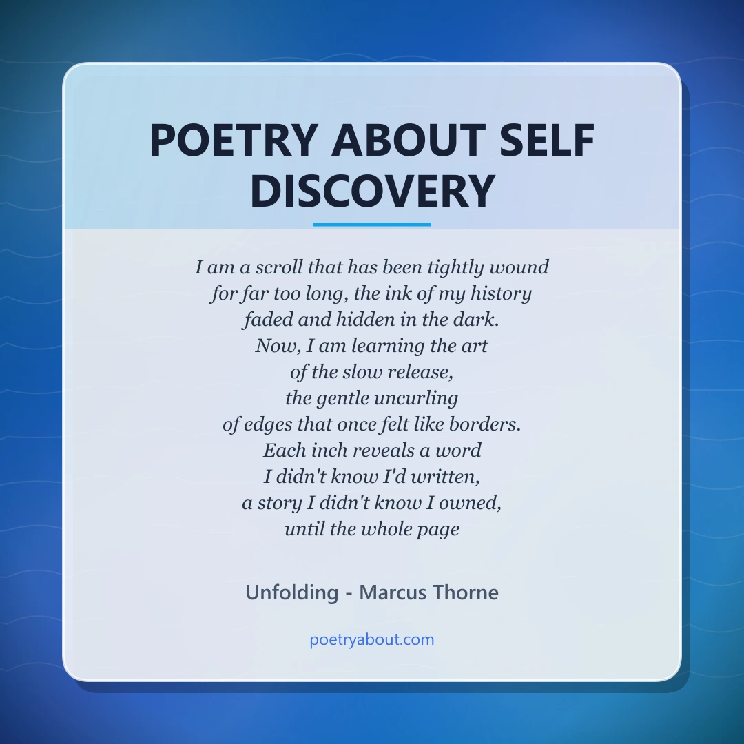 Poetry about Poetry About Self Discovery - Social Card