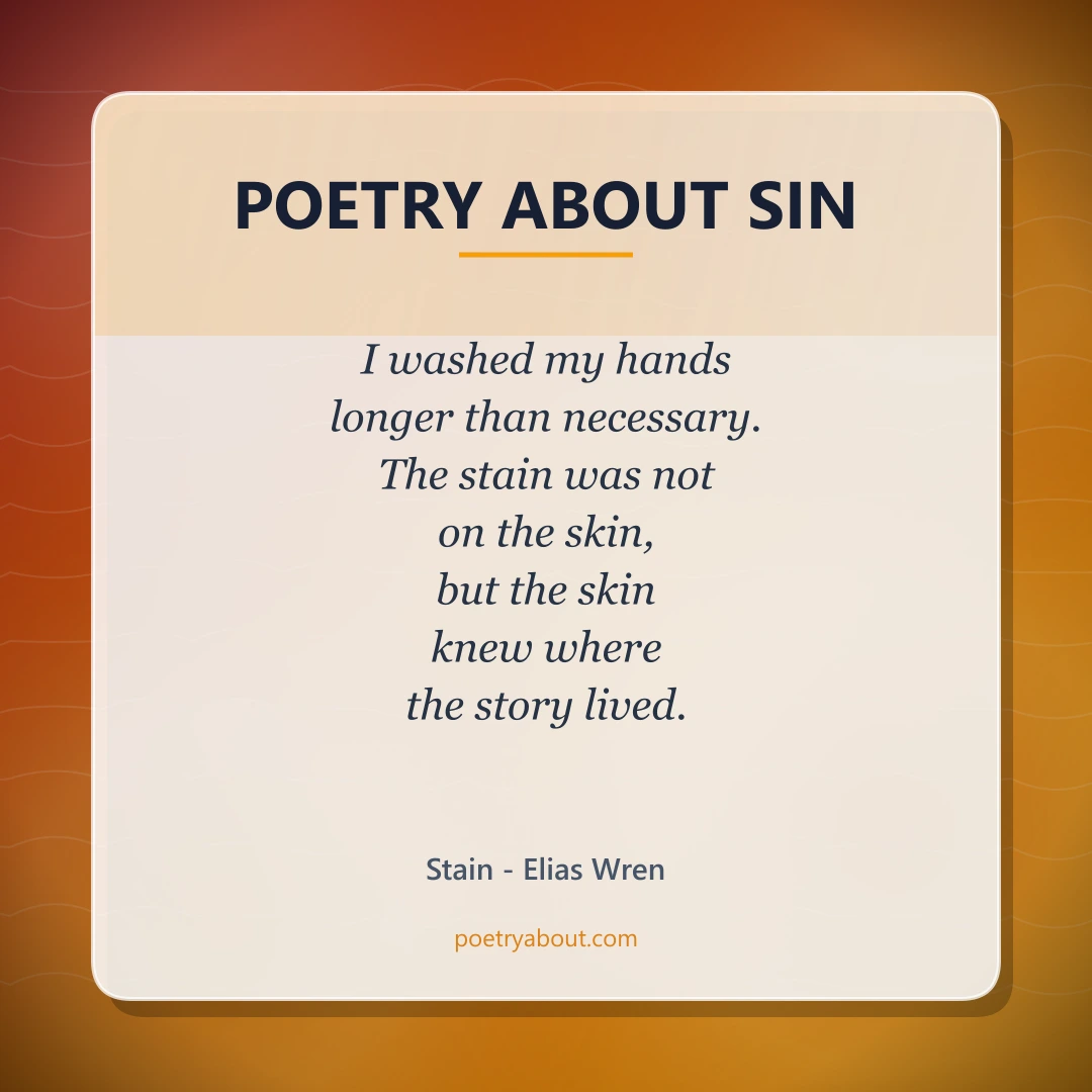 Poetry about Poetry About Sin - Social Card