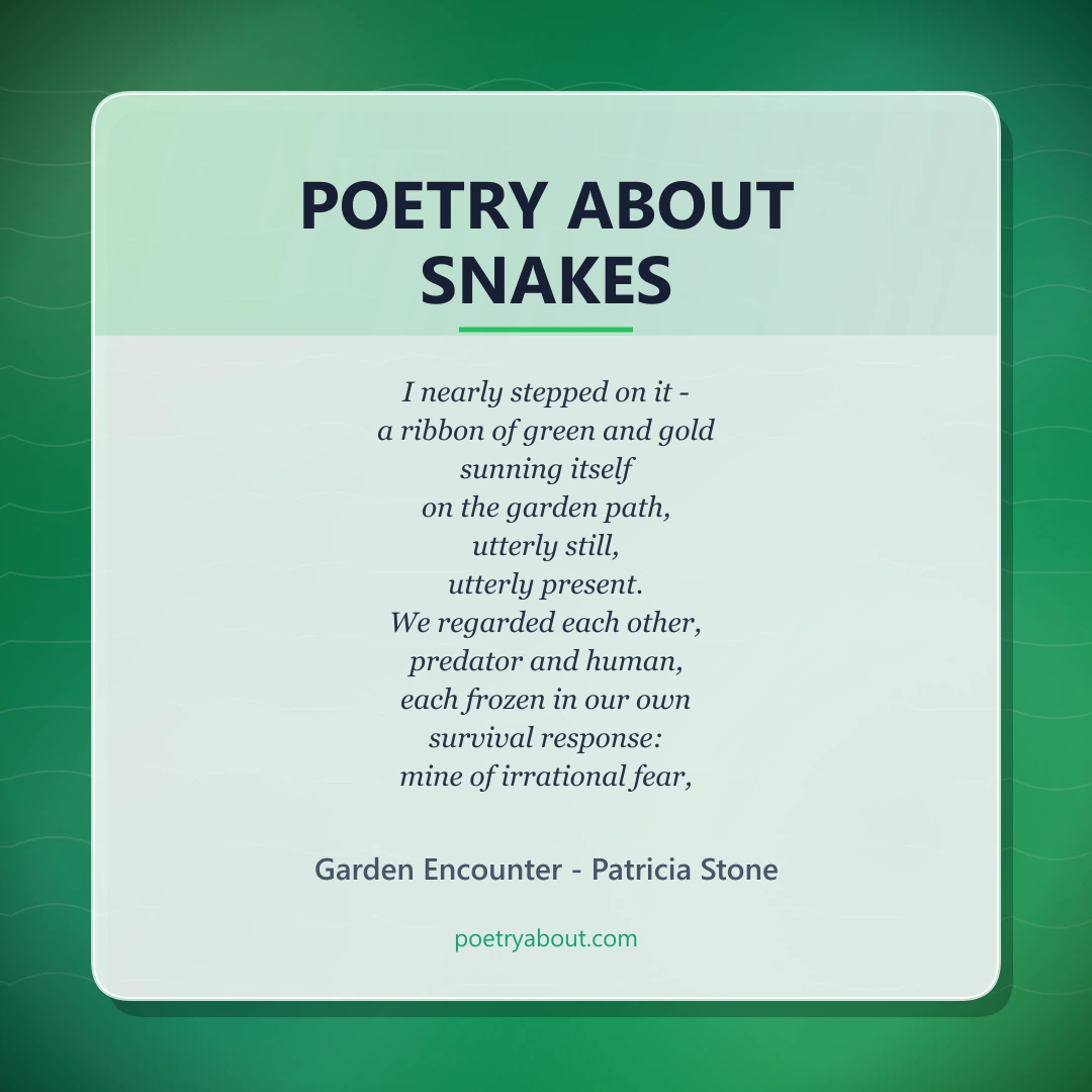 Poetry about Poetry About Snakes - Social Card