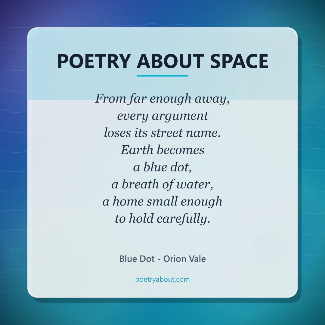Poetry about Poetry About Space - Social Card