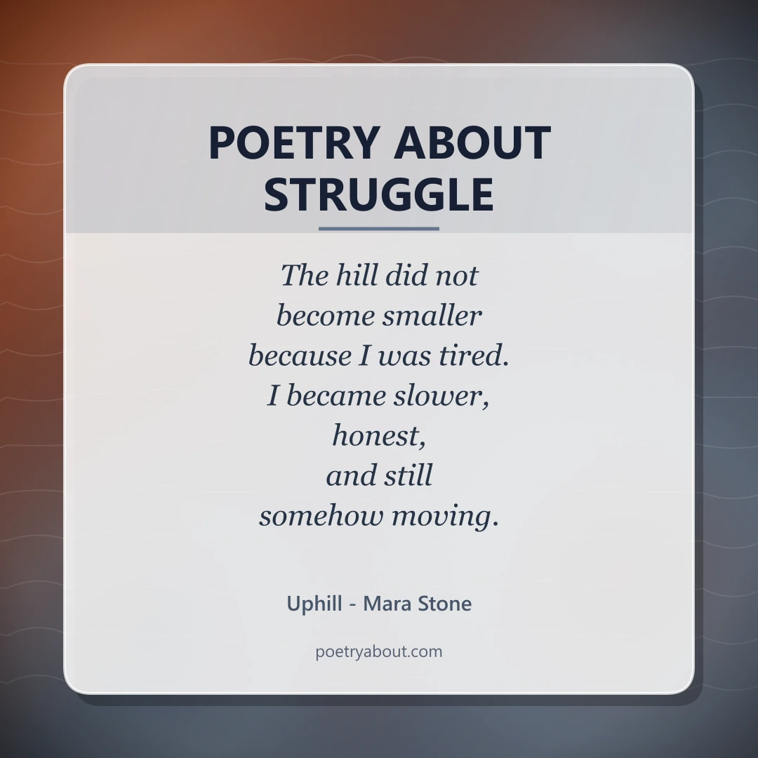 Poetry about Poetry About Struggle - Social Card