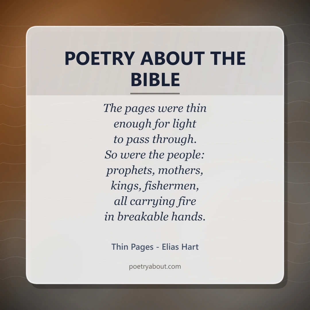 Poetry about Poetry About The Bible - Social Card