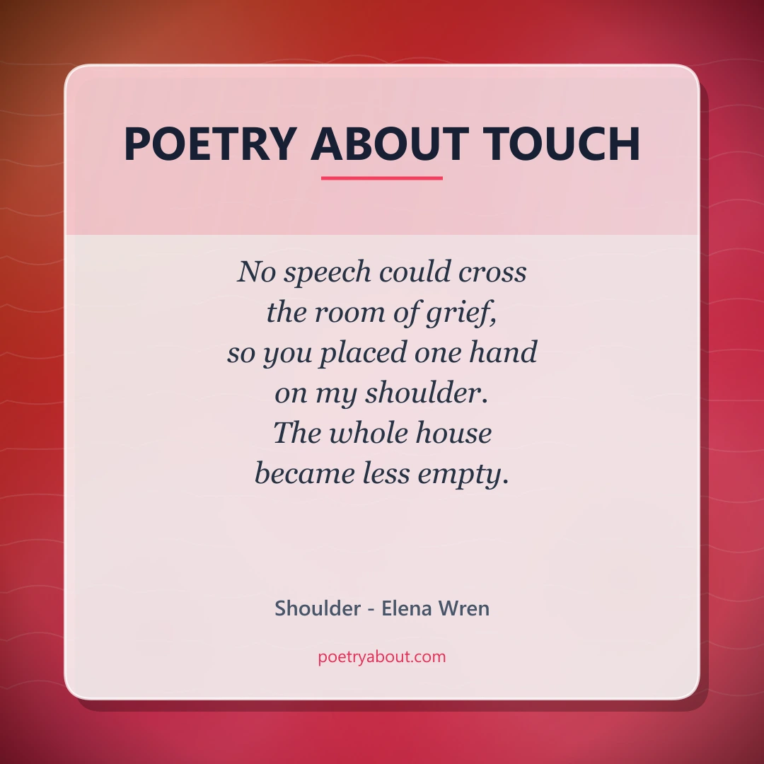 Poetry about Poetry About Touch - Social Card