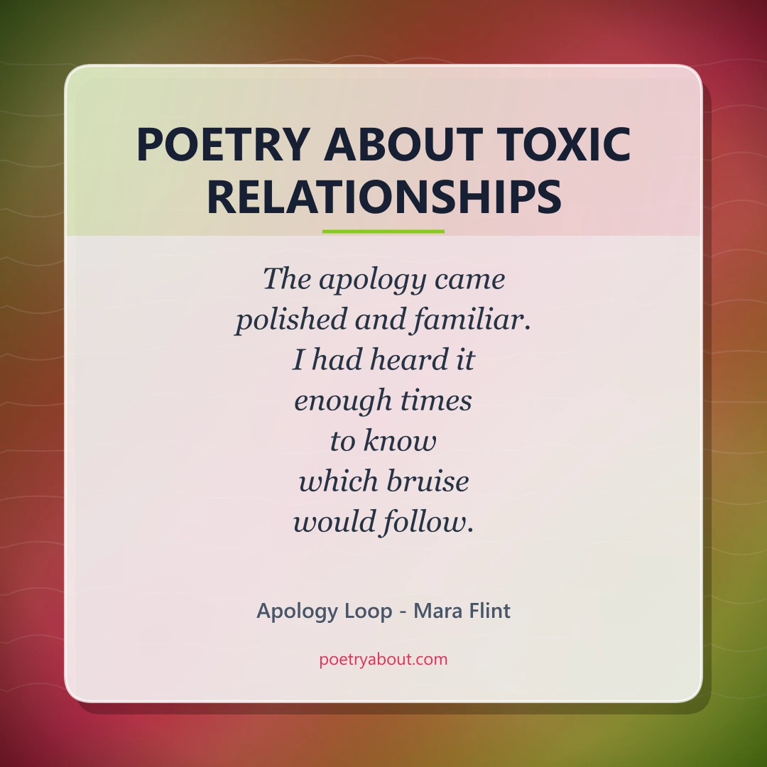 Poetry about Poetry About Toxic Relationships - Social Card