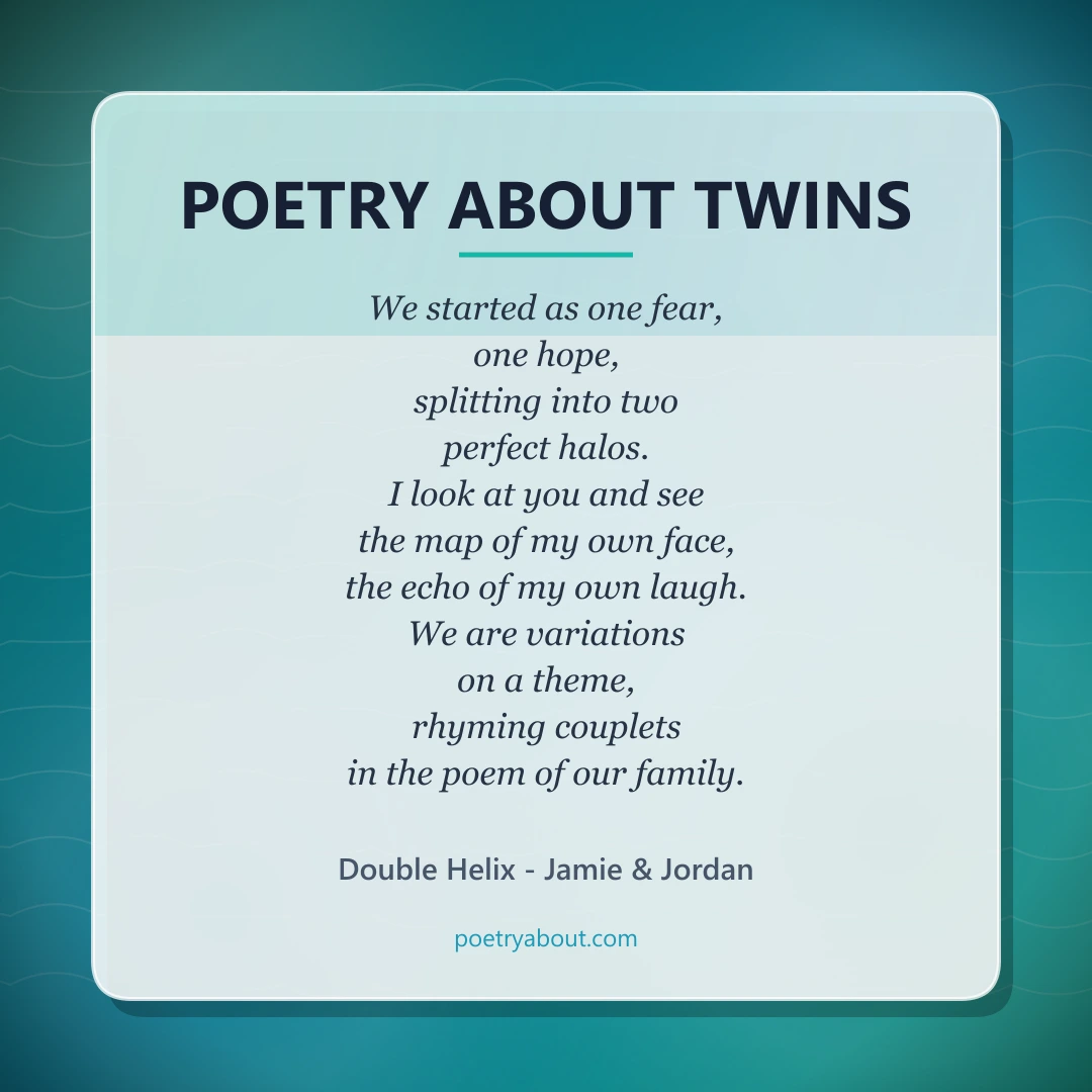 Poetry about Poetry About Twins - Social Card