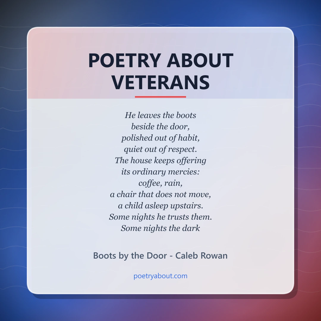 Poetry about Poetry About Veterans - Social Card