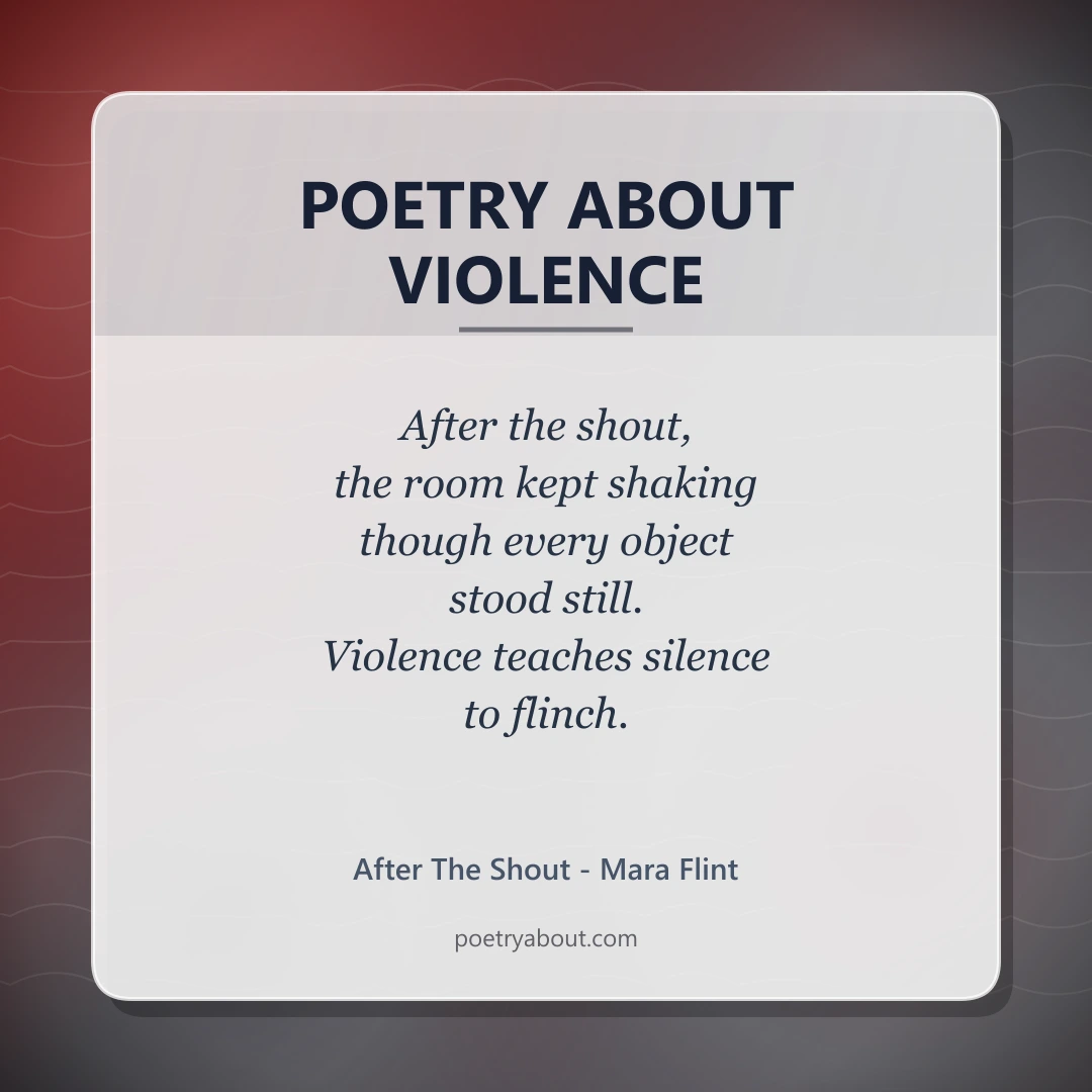 Poetry about Poetry About Violence - Social Card