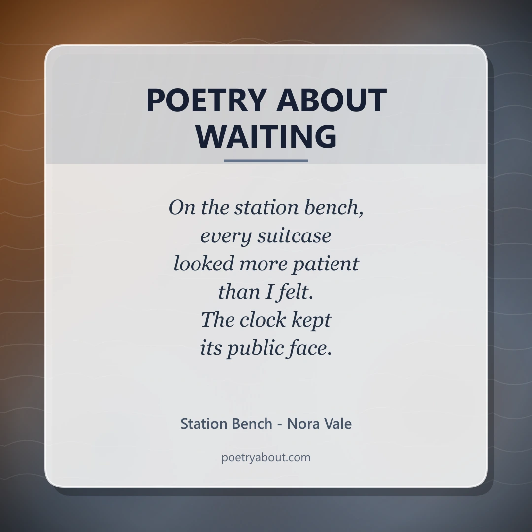 Poetry about Poetry About Waiting - Social Card