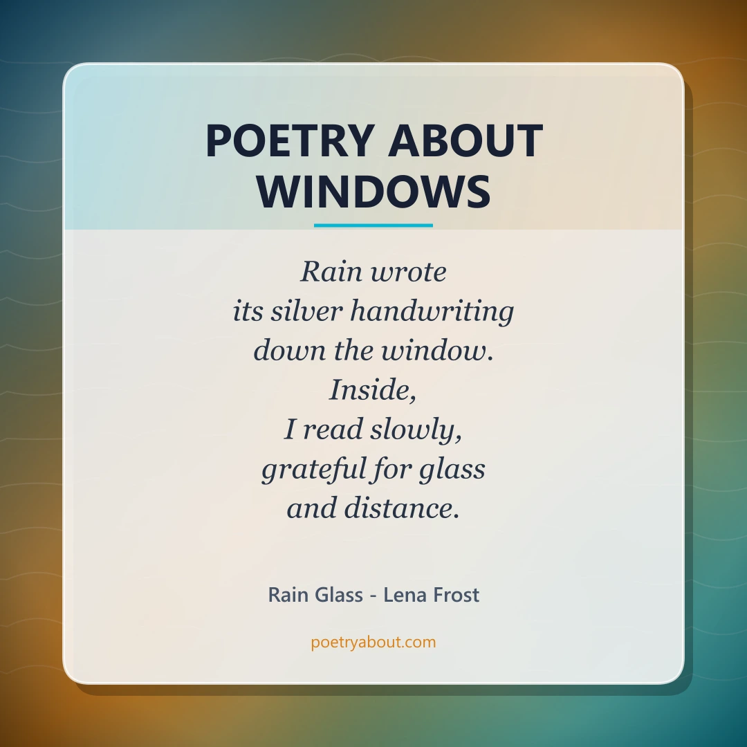 Poetry about Poetry About Windows - Social Card