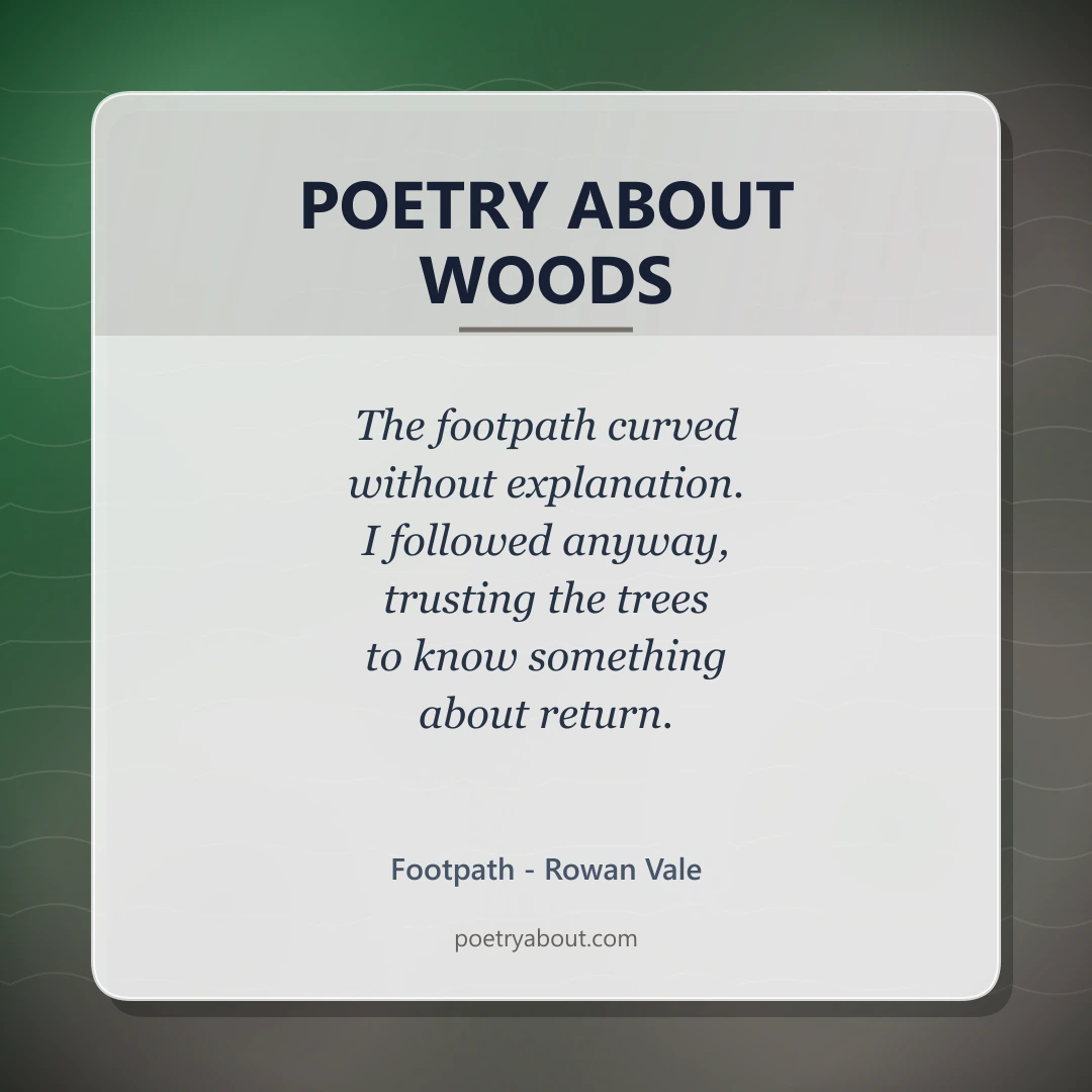 Poetry about Poetry About Woods - Social Card